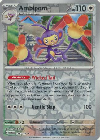 Ambipom - 138/167 - Uncommon Reverse Holo (Español)