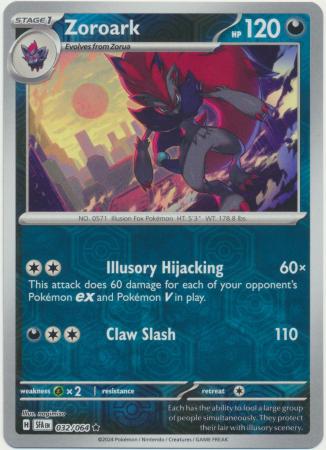 Zoroark - 032/064 - Reverse Holo Rare