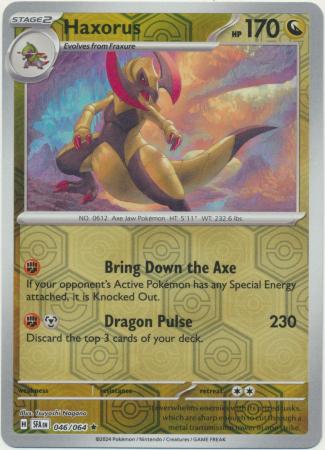 Haxorus - 046/064 - Reverse Holo Rare