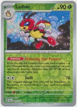 Ledian - 003/142 - Reverse Holo Rare