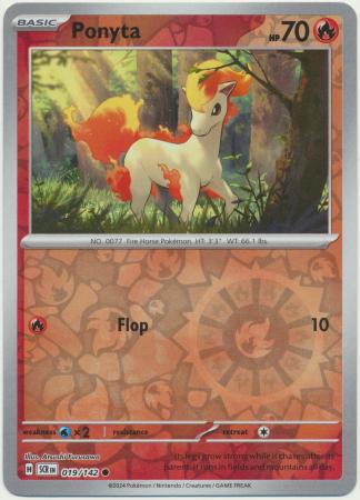 Ponyta - 019/142 - Common Reverse Holo