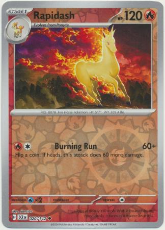 Rapidash - 020/142 - Uncommon Reverse Holo