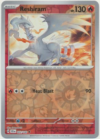 Reshiram - 022/142 - Uncommon Reverse Holo