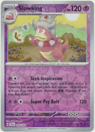 Slowking - 058/142 - Uncommon Reverse Holo