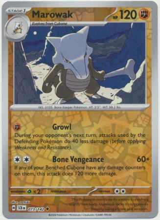 Marowak - 073/142 - Uncommon Reverse Holo