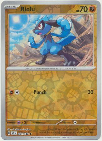 Riolu - 081/142 - Common Reverse Holo