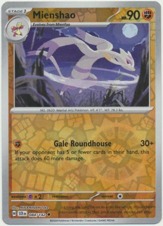 Mienshao - 084/142 - Uncommon Reverse Holo