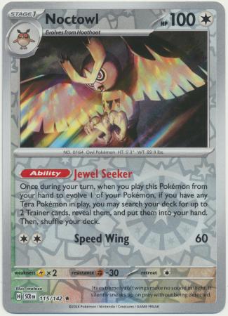 Noctowl - 115/142 - Reverse Holo Rare