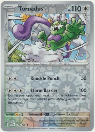 Tornadus - 120/142 - Uncommon Reverse Holo