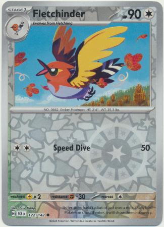 Fletchinder - 122/142 - Common Reverse Holo