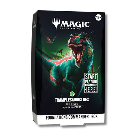 [PREVENTA 02/10/2026] Magic The Gathering: Reality Fracture Foundations Commander Deck - Tramplesaurus Rex (Inglés)