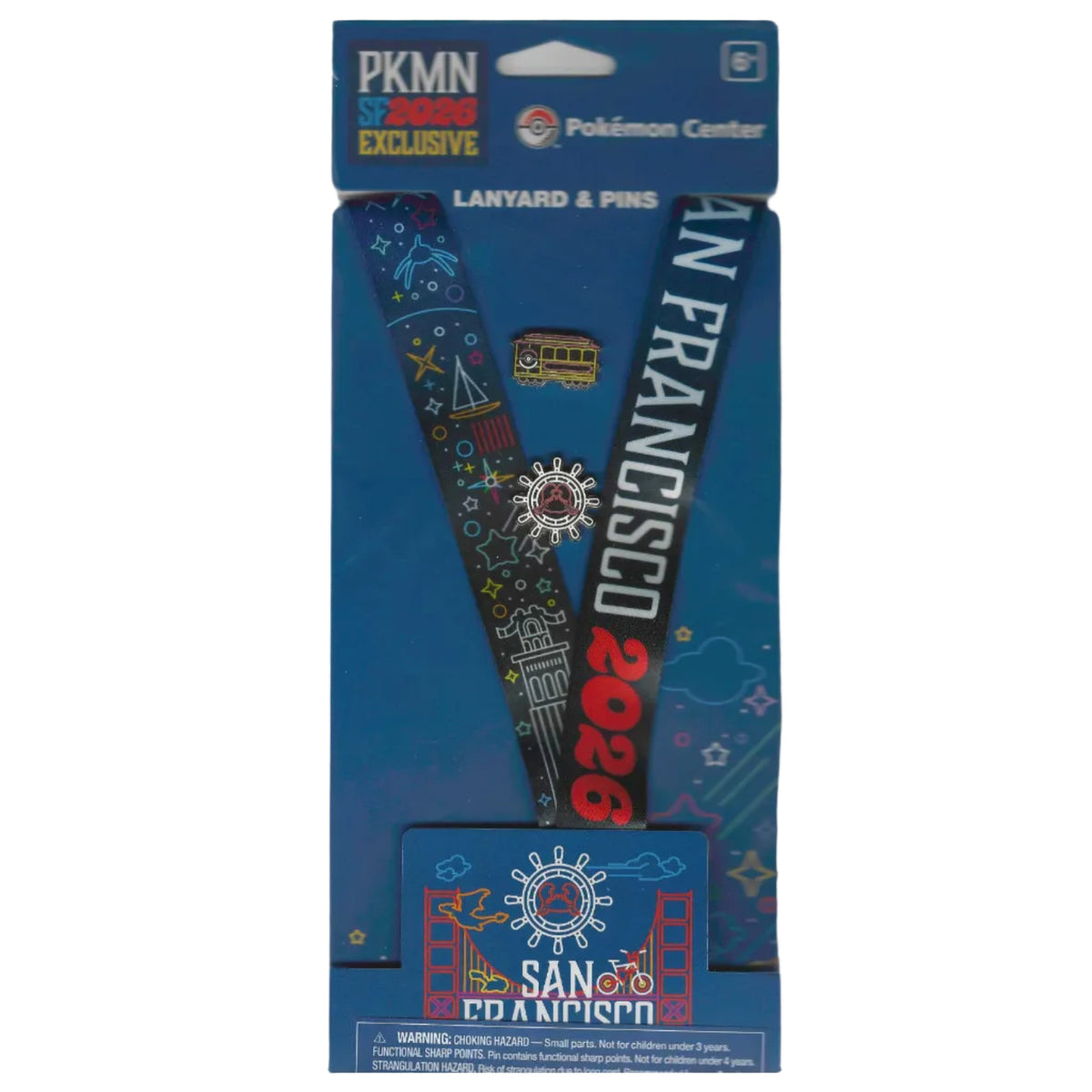 Pokémon XP World Championships 2026 San Francisco Exclusive - SF Lanyard + Pin