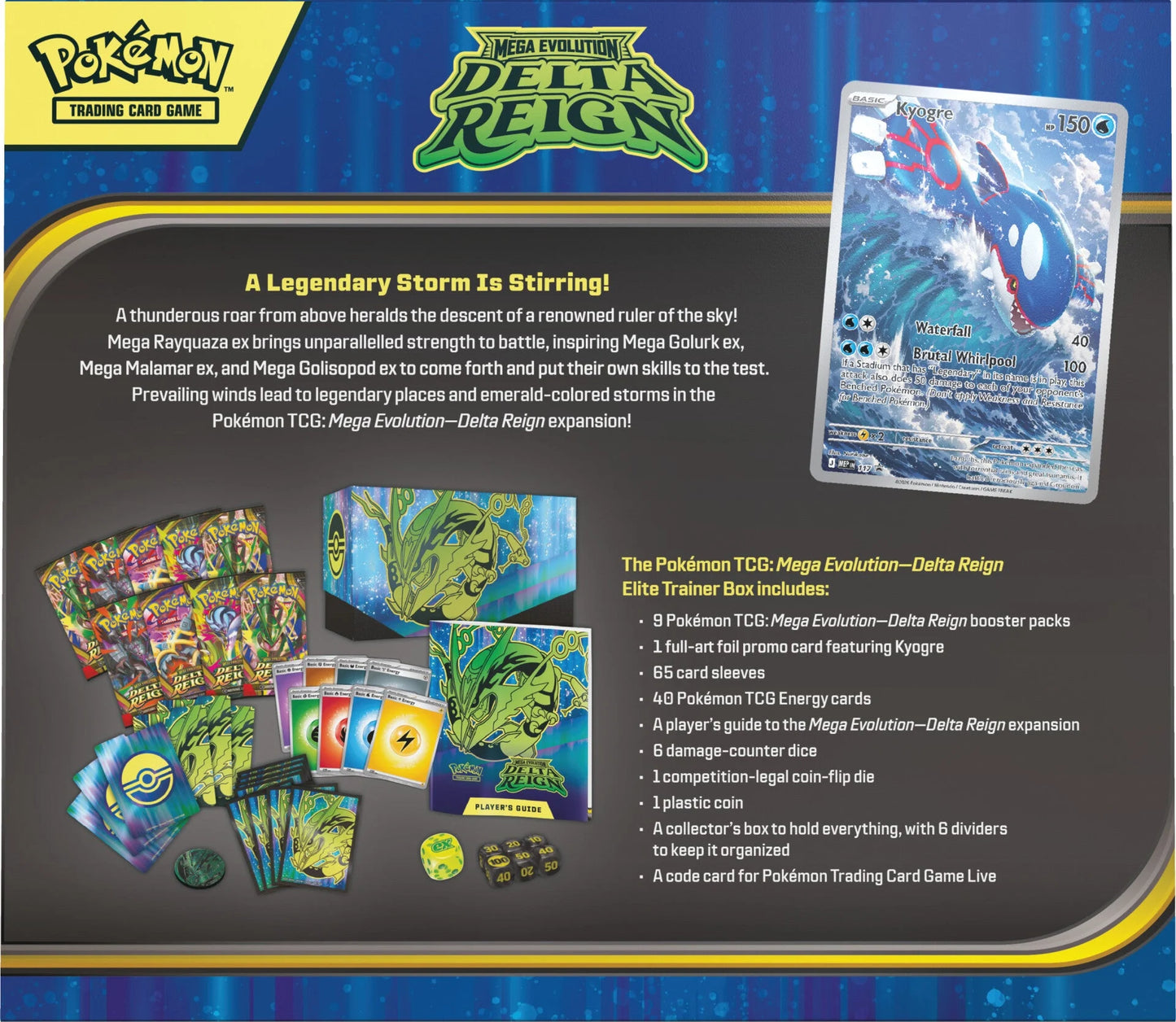 [PREVENTA 06/11/2026] Pokémon TCG Mega Evolution - Delta Reign - Elite Trainer Box - Inglés