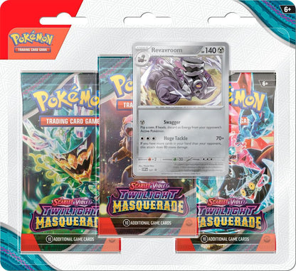 Scarlet & Violet: Twilight Masquerade - AL AZAR -  3 Pack Blister - INGLÉS