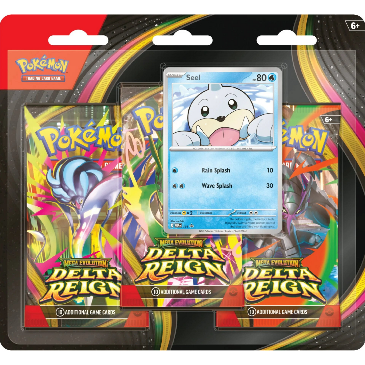 [PREVENTA 06/11/2026] Pokémon TCG Mega Evolution - Delta Reign - 3 pack blister - Español