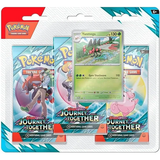 Scarlet & Violet: Aventuras Compartidas - 3 Pack Blister - Español (Yanmega)