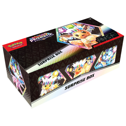 [PREVENTA 07/02/25] Scarlet & Violet – Prismatic Evolutions – Surprise Box – Ingles