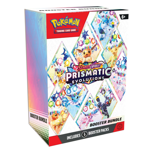 [PREVENTA 07/03/25] Scarlet & Violet – Prismatic Evolutions – Booster Bundle – Español