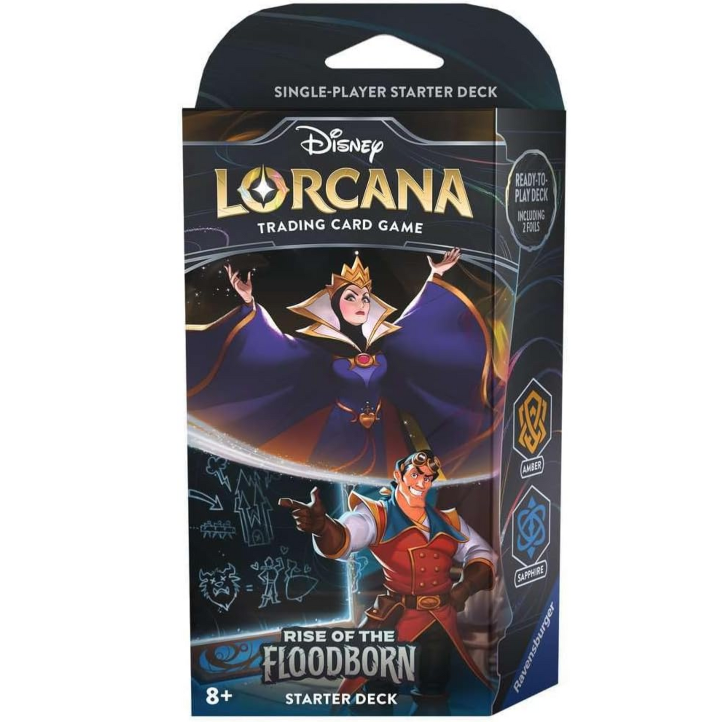 Disney Lorcana: Rise of the Floodborn Amber & Sapphire Starter Deck