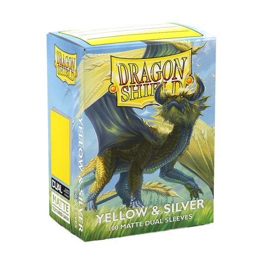 DRAGON SHIELD - DUAL MATTE- Yellow & Silver