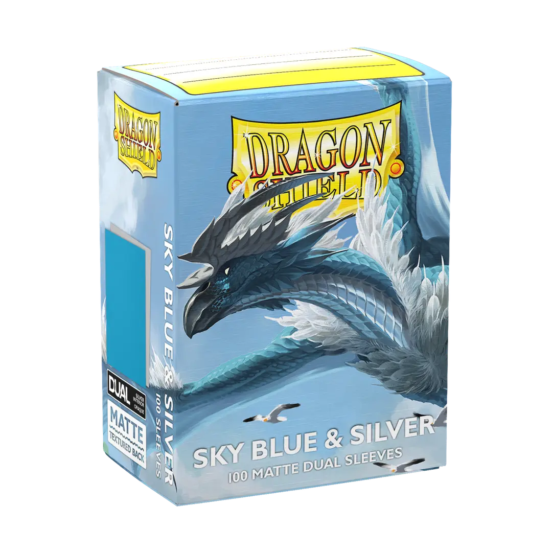DRAGON SHIELD - DUAL MATTE- Sky Blue & Silver