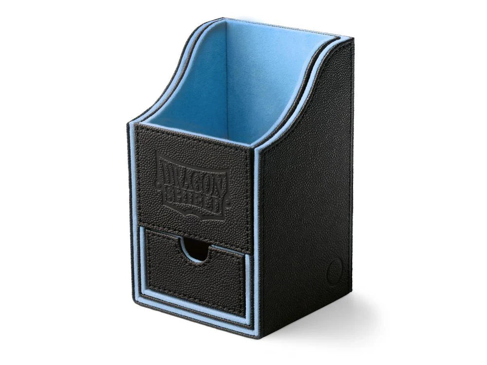 DRAGON SHIELD - NEST+ 100 - DECK BOX WITH DICE HOLDER - BLACK/BLUE