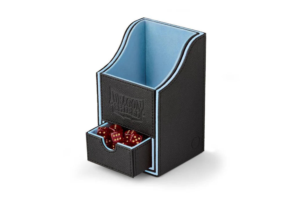 DRAGON SHIELD - NEST+ 100 - DECK BOX WITH DICE HOLDER - BLACK/BLUE