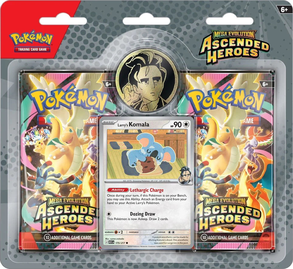 [PREVENTA FEBRERO] Mega Evolution: Ascended Heroes - Collection (Larry’s Komala) - Ingles