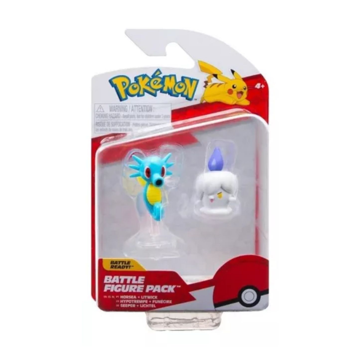 Figuras Pokemon Battle Set 2-Pack (Horsea & Litwick)