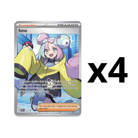 Iono - SVP124 - Full Art Holo Promo x4