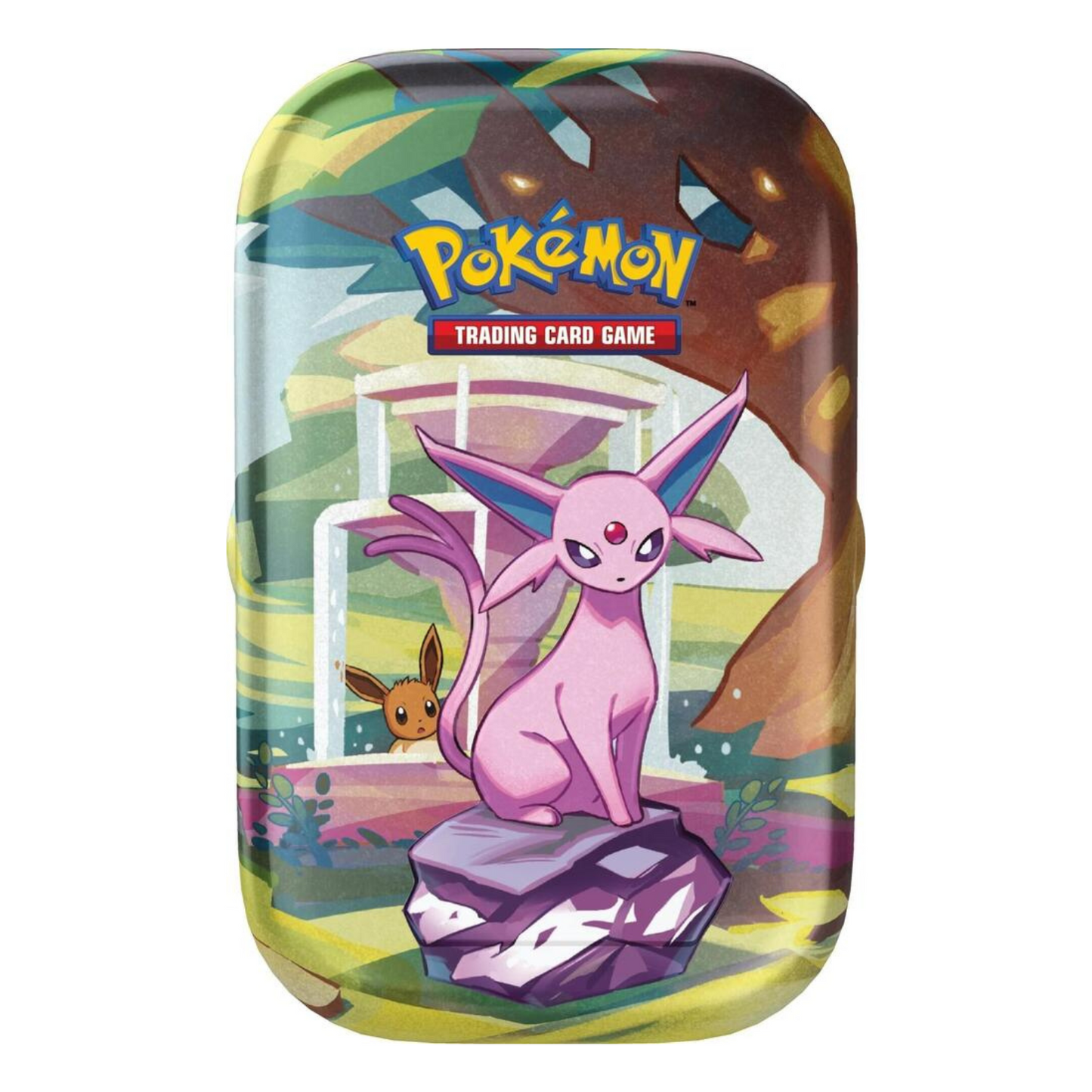 [PREVENTA 07/02/25] Scarlet & Violet – Prismatic Evolutions – Mini Tin (Espeon) – Ingles