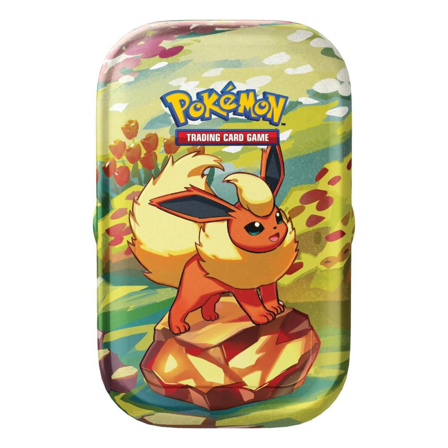 [PREVENTA 07/02/25] Scarlet & Violet – Prismatic Evolutions – Mini Tin (Flareon) – Ingles