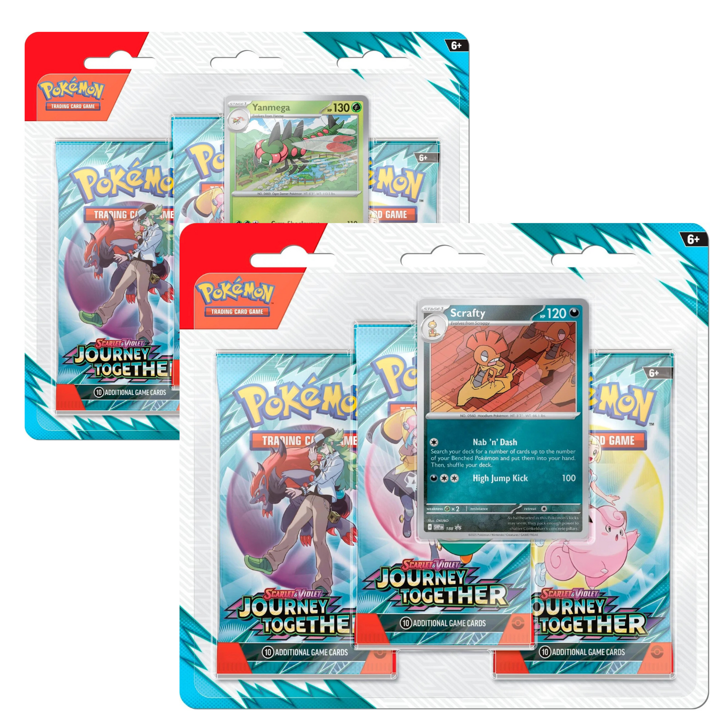 [PREVENTA 28/03/25] Scarlet & Violet – Journey Together – 3pk Blister – Ingles (2 unidades)