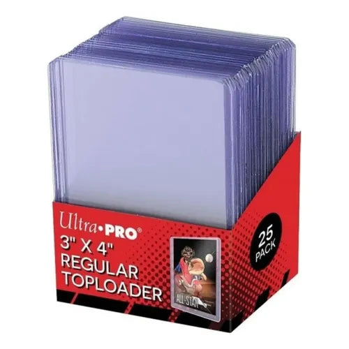 ULTRA PRO 3x4 TOPLOAD CLEAR BORDER - PACK 25 UNIDADES - TRANSPARENTE