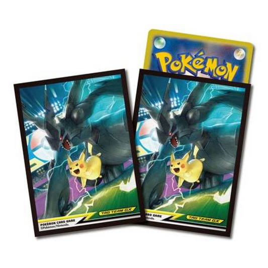 Pikachu & Zekrom Tag Team 64ct Pokémon Center Sleeves