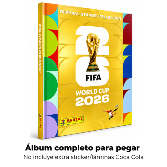 Álbum Panini FIFA World Cup 2026 + Colección Completa de Láminas para Pegar