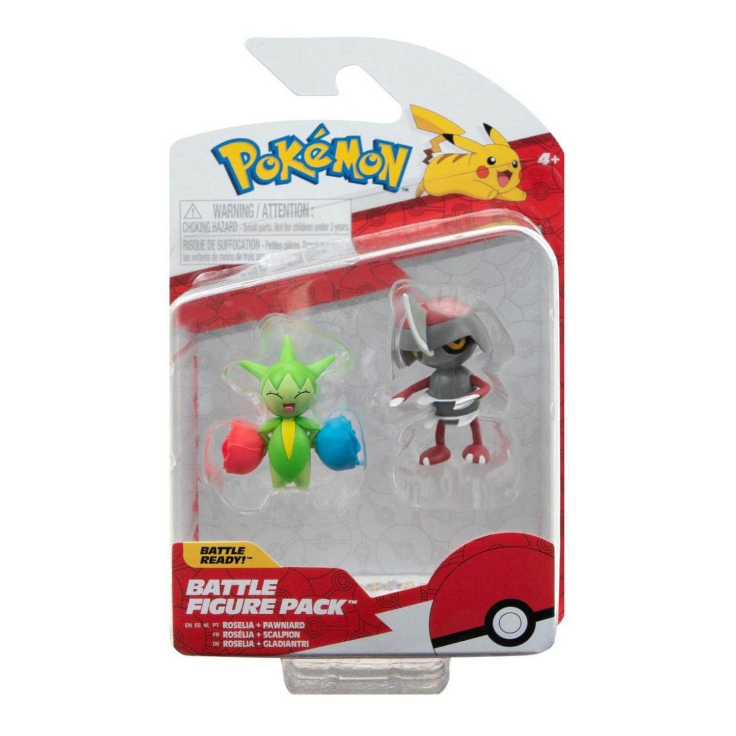 Figuras Pokemon Battle Set 2-Pack (Pawniard & Roselia)