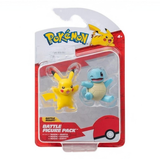 Figuras Pokemon Battle Set 2-Pack (Squirtle & Pikachu)