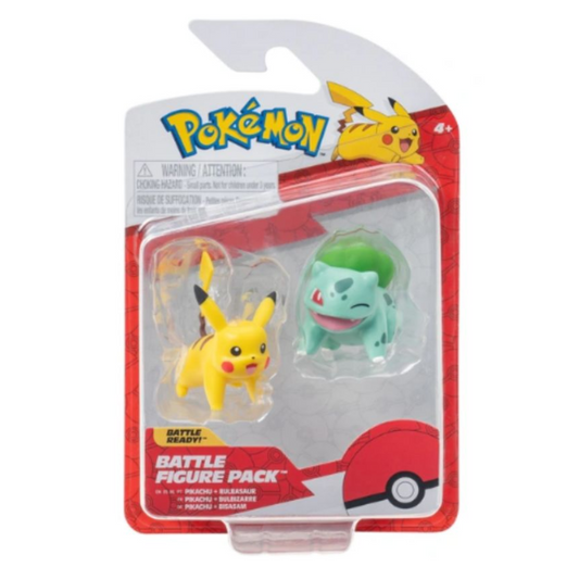 Figuras Pokemon Battle Set 2-Pack (Bulbasaur & Pikachu)