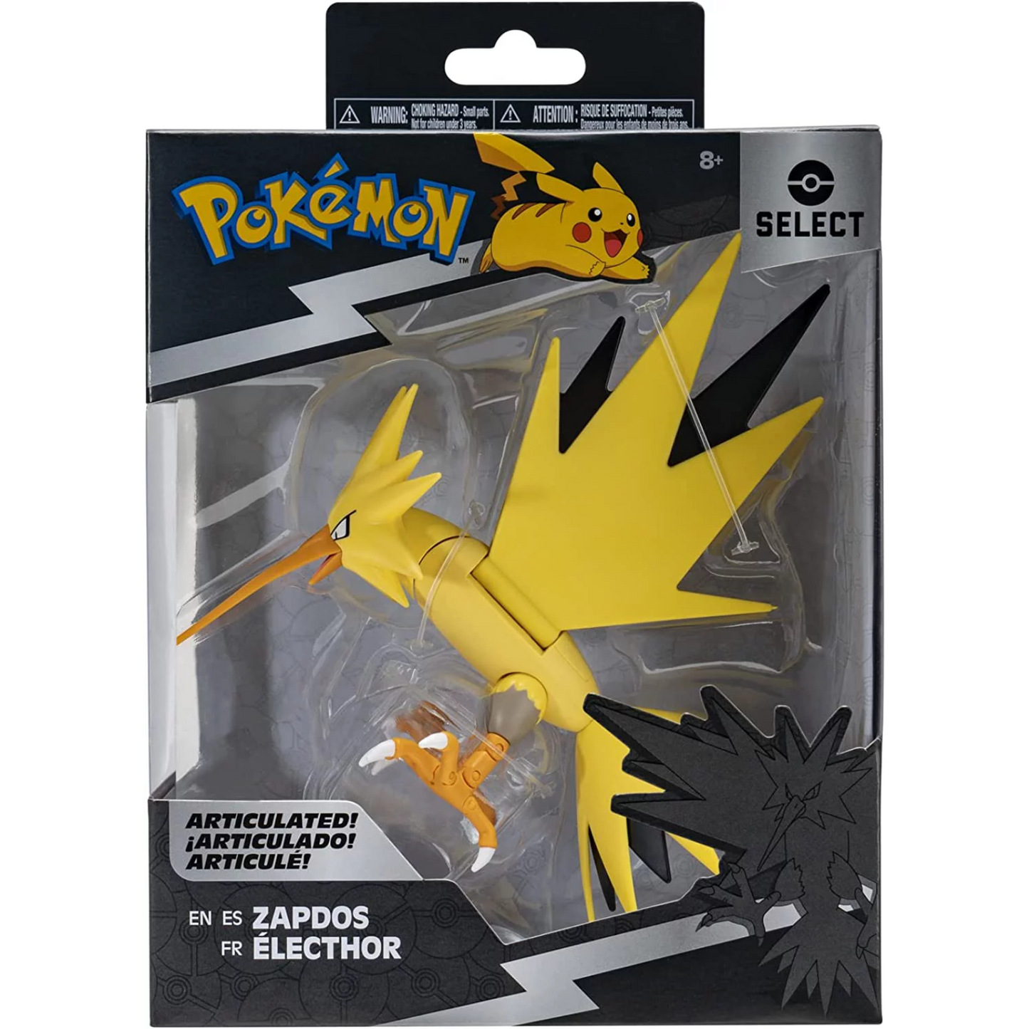 Figura Pokemon Select Zapdos Articulado Collector Center