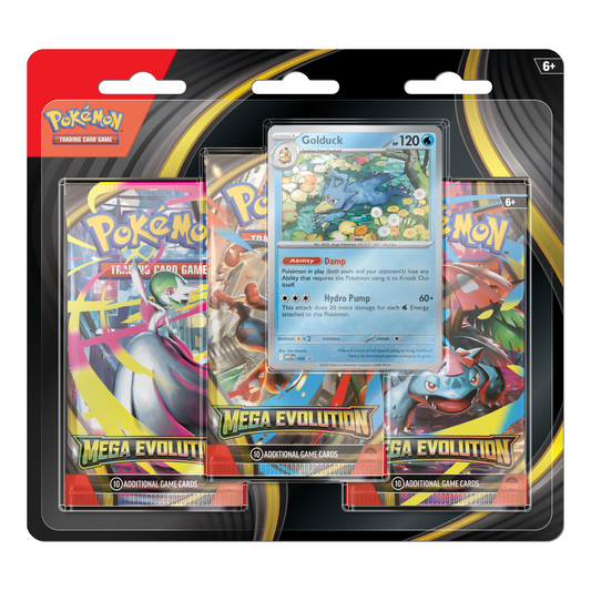 Mega Evolution (Base Set) - 3 Pack Blister - Español (Golduck)