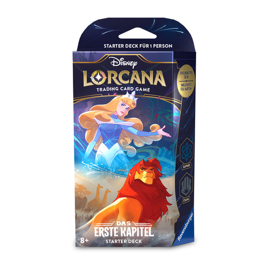 Lorcana - The First Chapter Starter Deck Sapphire & Steel (Caja con detalle)