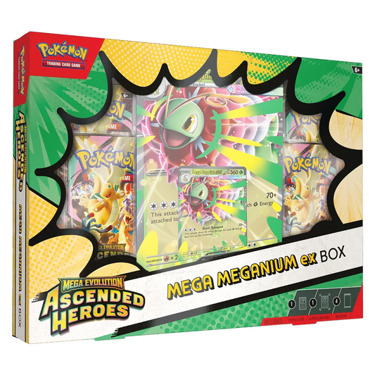 Pokemon TCG Mega Evolution - Ascended Heroes Mega Meganium ex Box Inglés
