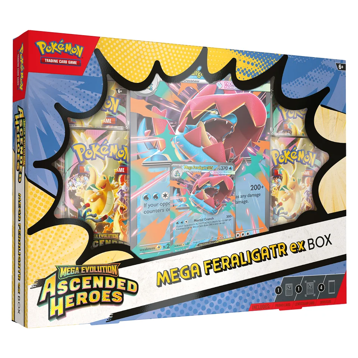 Pokemon TCG Mega Evolution - Ascended Heroes Mega Feraligatr ex Box - Español