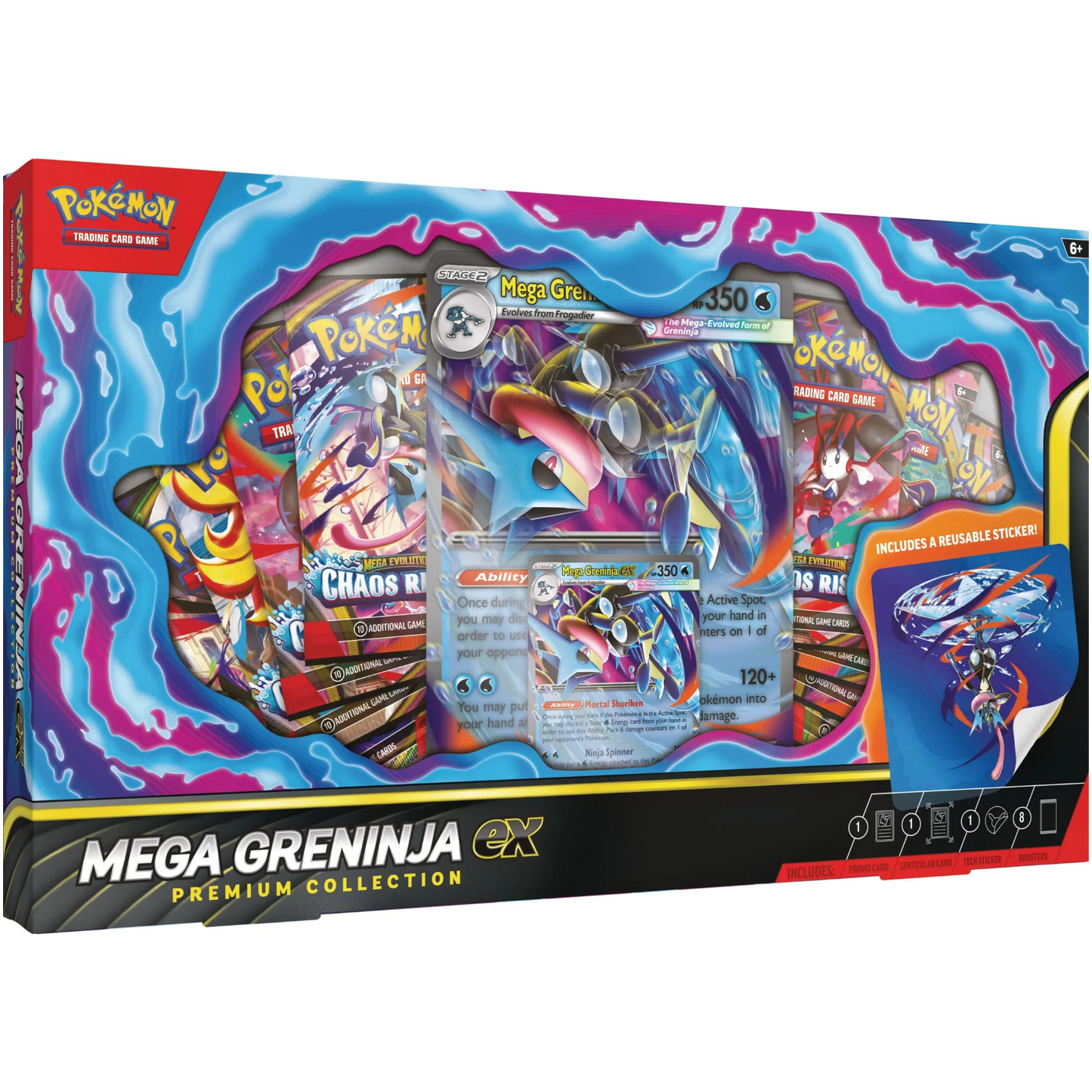 Pokémon Chaos Rising Mega Greninja ex - Premium Collection - Inglés