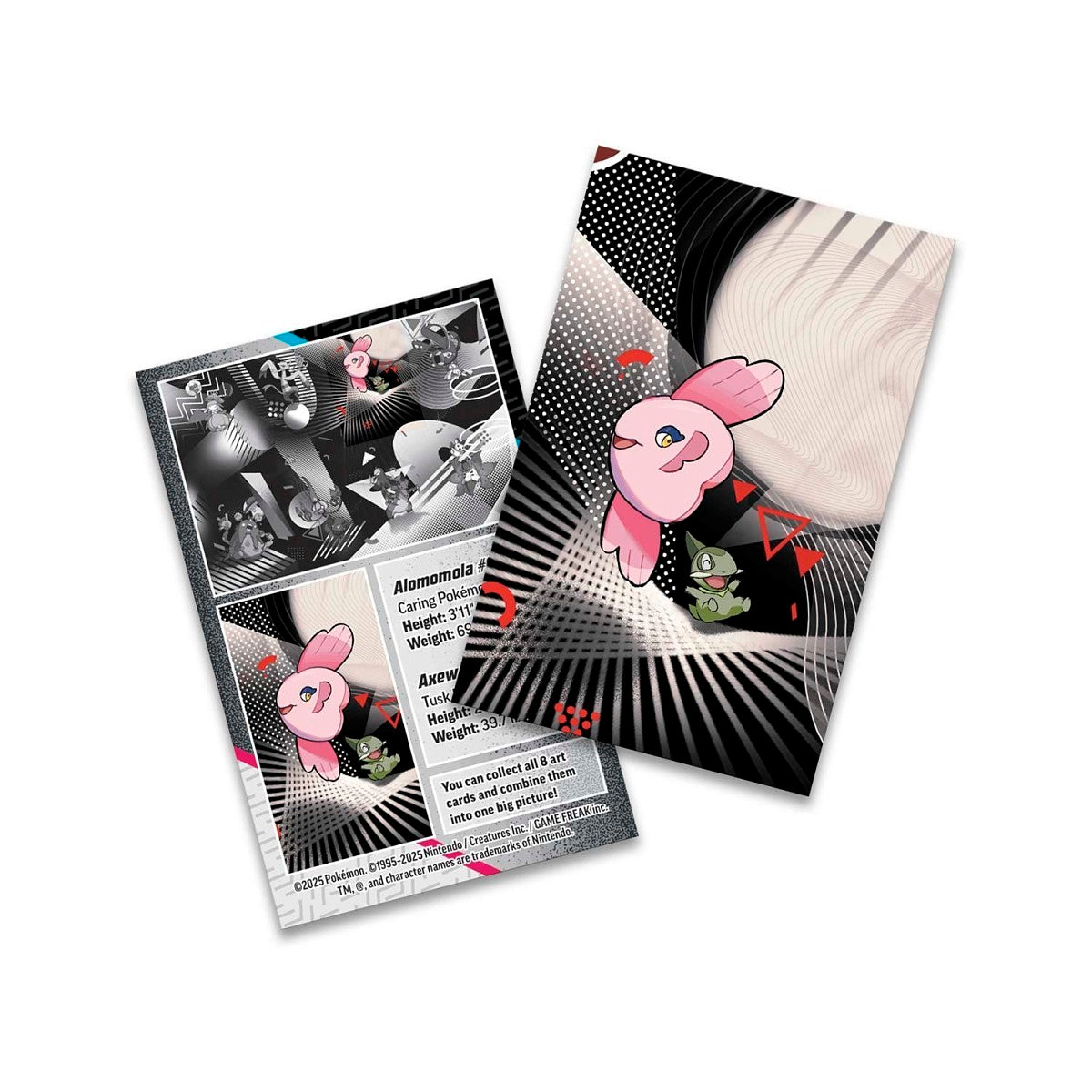 Scarlet & Violet Black Bolt & White Flare – Unova Collection – Mini Tin (Alomomola & Axew) – Español