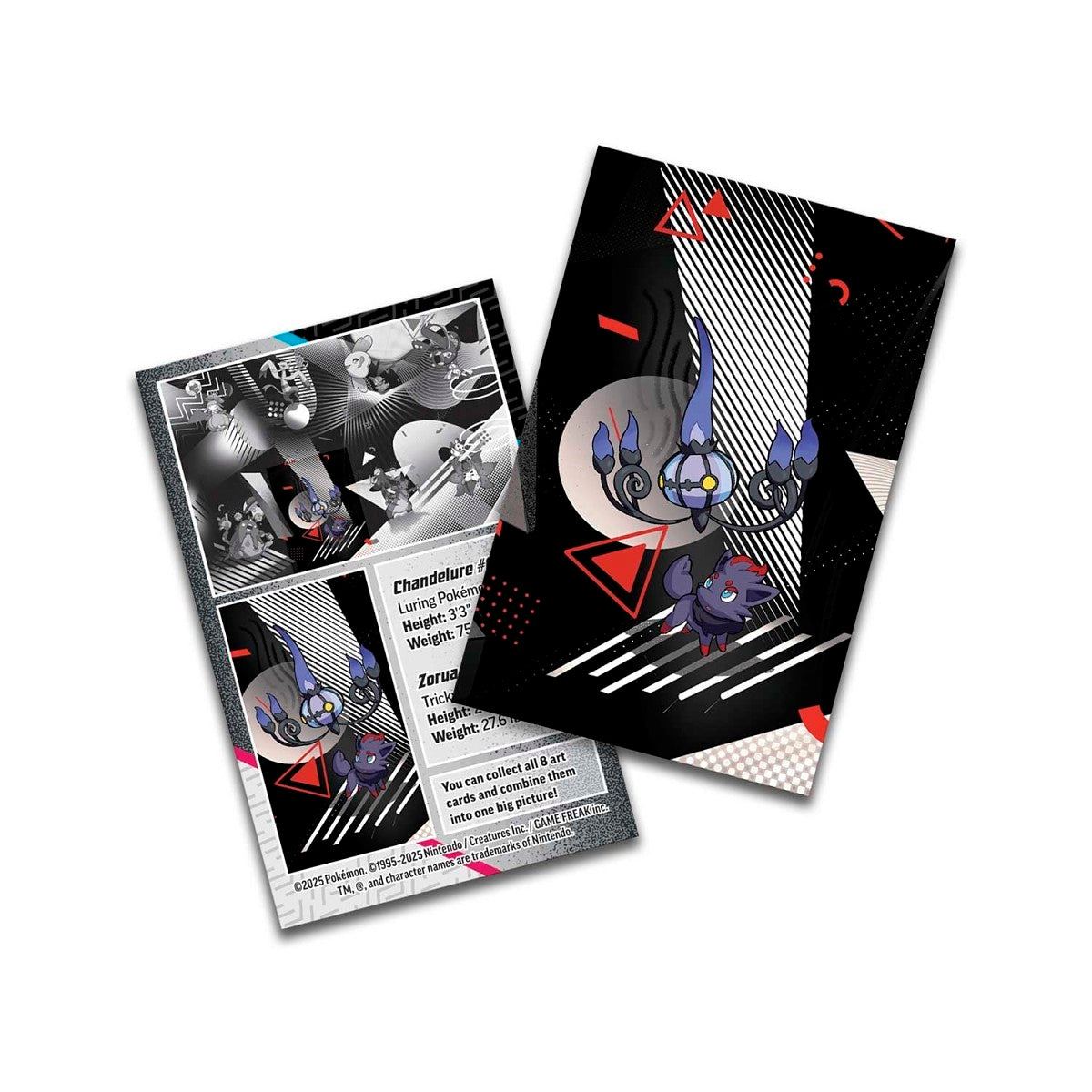 Scarlet & Violet Black Bolt & White Flare – Unova Collection – Mini Tin (Chandelure & Zorua) – Español