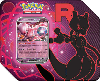 Team Rocket – Tin - Inglés (Mewtwo ex)