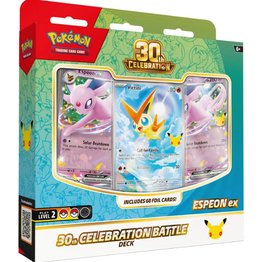 [PREVENTA 30/10/26] 30th Celebration - Ex Battle Deck (Espeon)  – Inglés