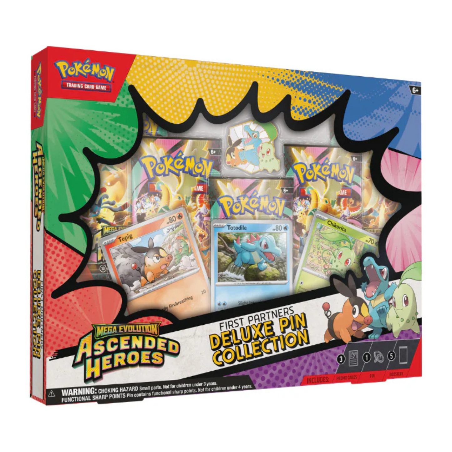 [PREVENTA 20/03/2026] Mega Evolution: Ascended Heroes - First Partners Deluxe Pin Collection – Español